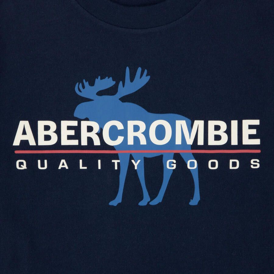 Abercrombie & Fitch T-shirt met print donkerblauw Jongens Katoen Ronde hals - Foto 2