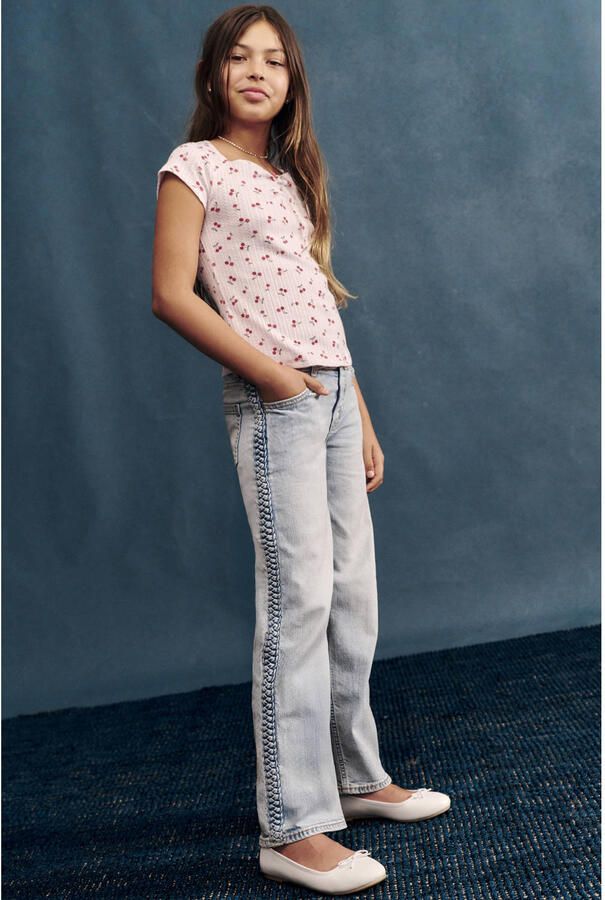 Abercrombie & Fitch wide leg jeans lichtblauw - Foto 2