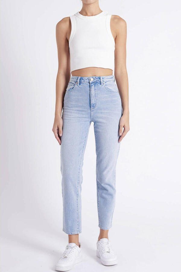 Abrand Jeans high waist slim fit jeans 94 Gina light blue denim