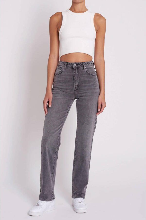Abrand Jeans high waist straight leg jeans 94 HIGH STRAIGHT BROOKLYN black denim