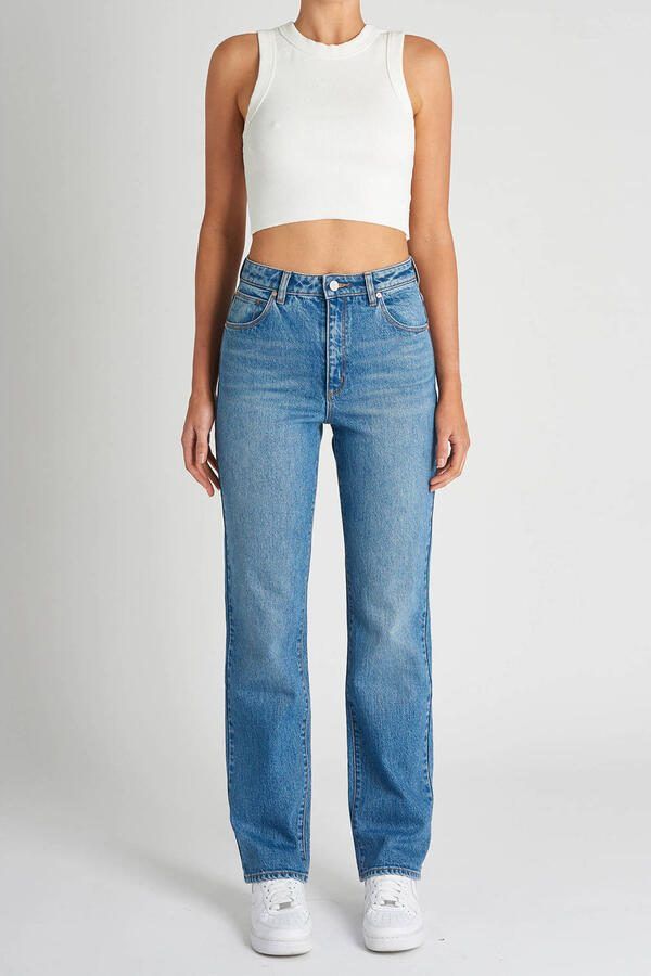 Abrand Jeans high waist straight leg jeans light blue denim
