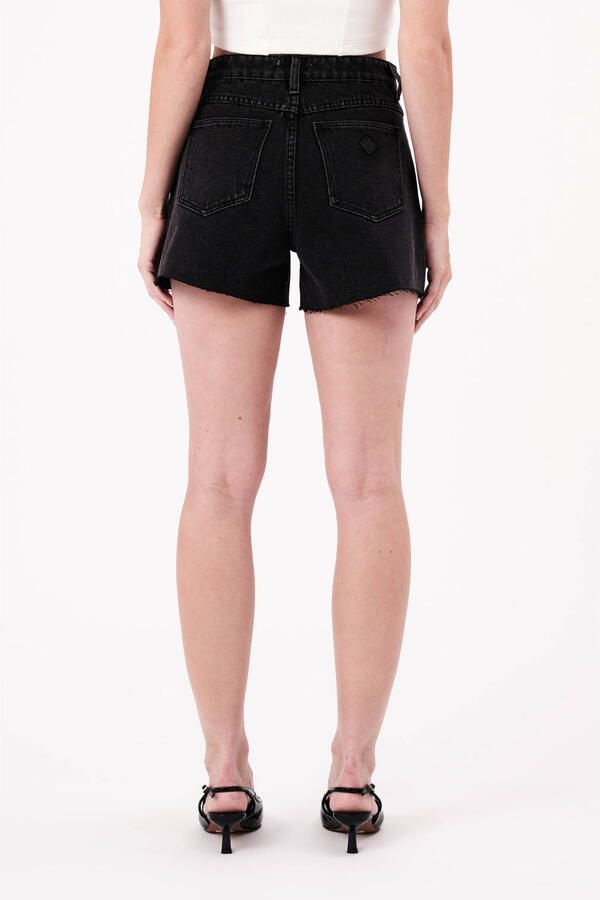 Abrand Jeans straight high waist denim short black denim - Foto 5