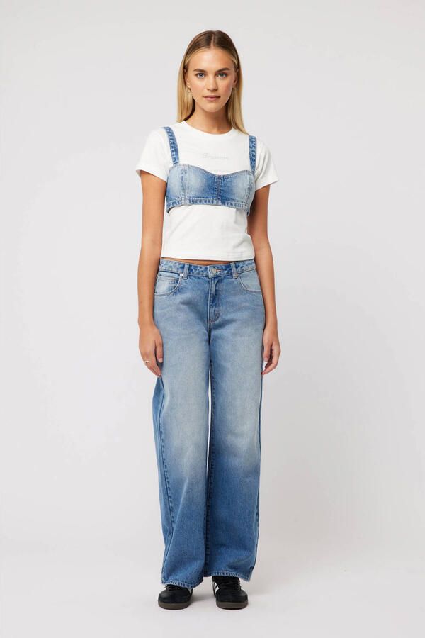 ABRAND JEANS Dames Jeans 95 Mid Baggy Jenna Blauw - Foto 5