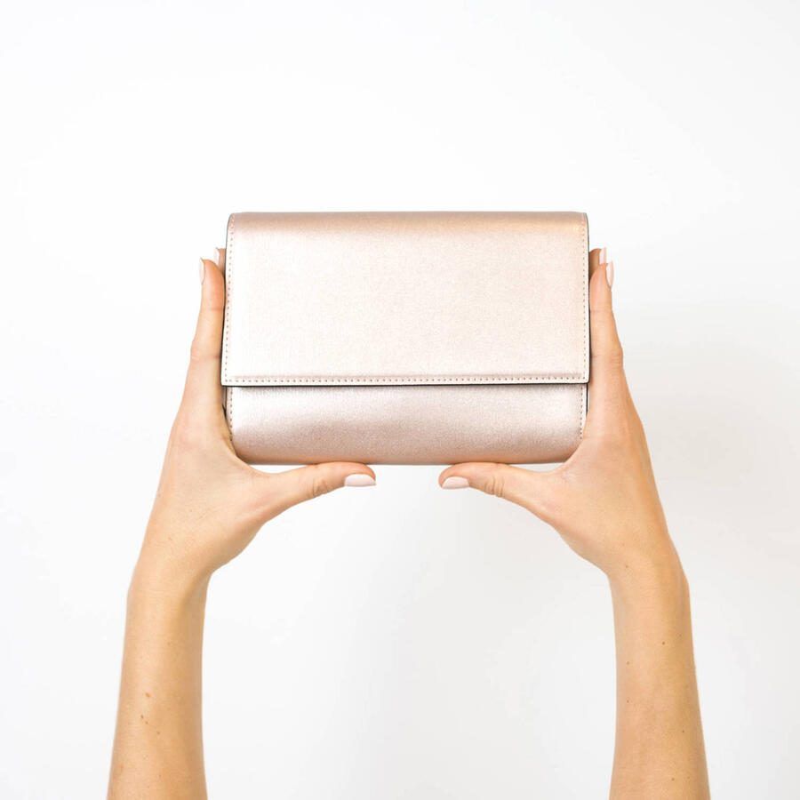 Abrazi leren clutch Jackie rosé - Foto 2