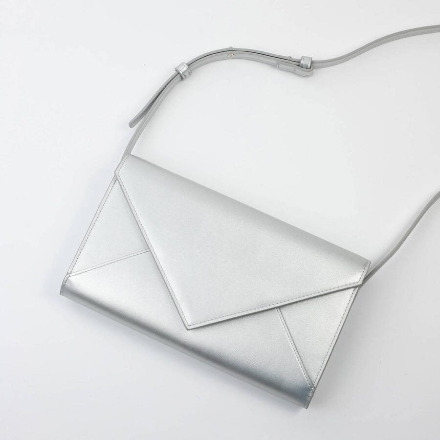 Abrazi metallic clutch zilverkleurig - Foto 3