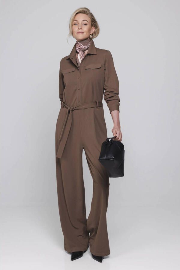 Accentil jumpsuit bruin
