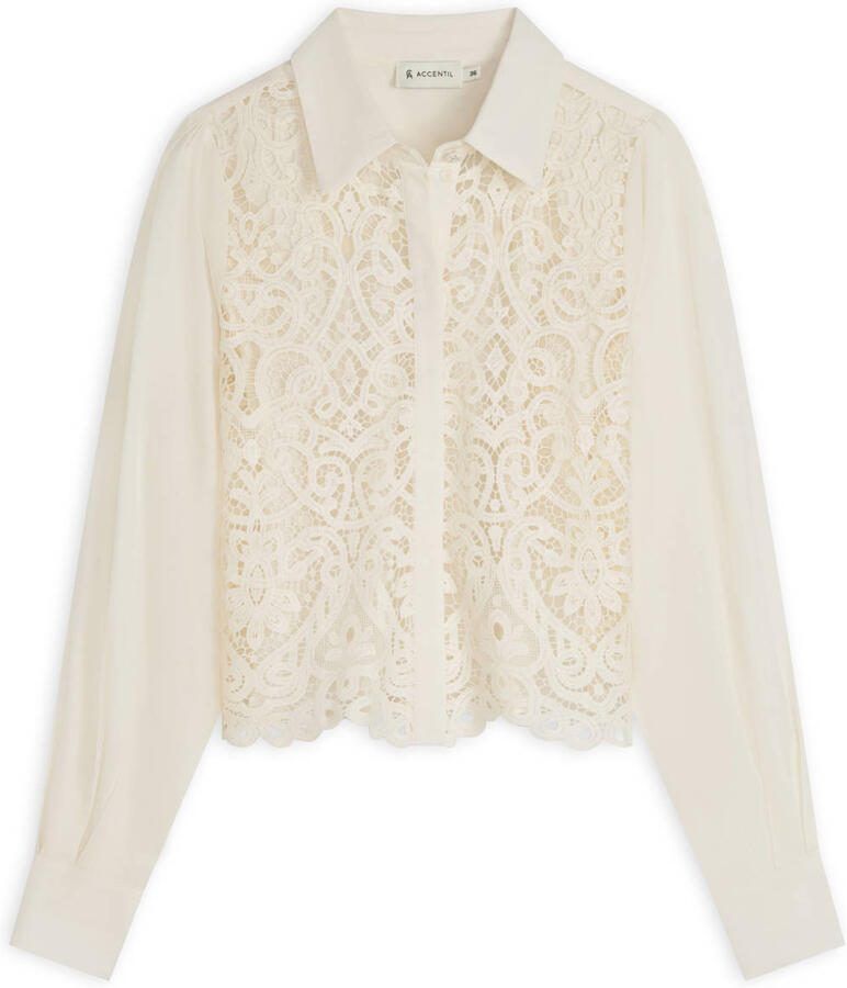 Accentil kanten blouse ecru - Foto 2