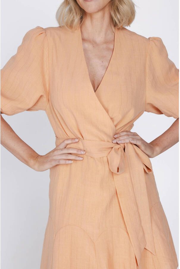 Accentil mini jurk oranje