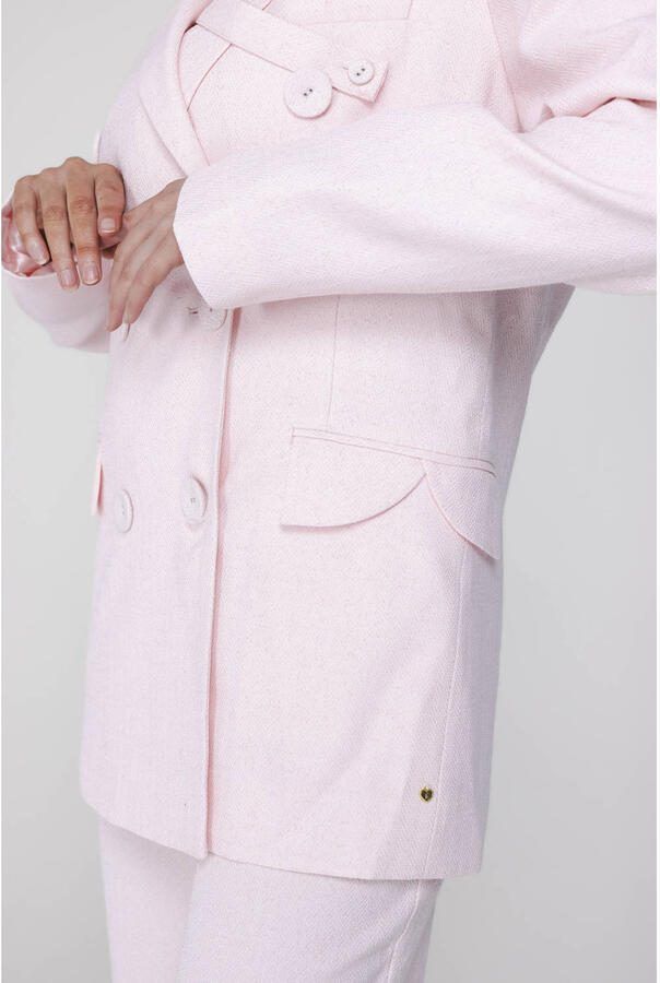 Accentil regular blazer lichtroze - Foto 2
