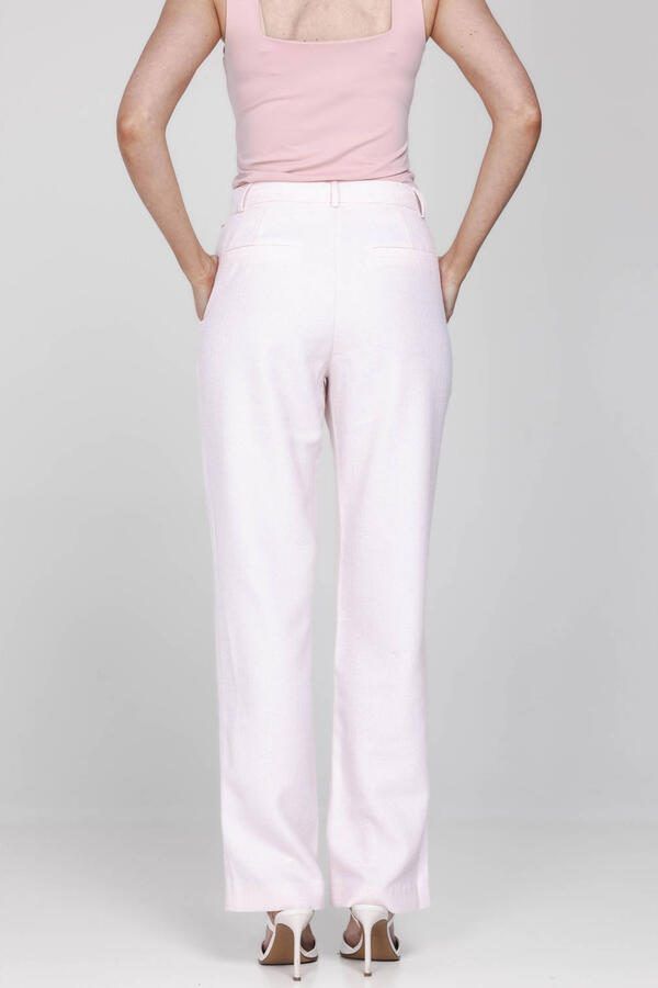 Accentil straight high waist pantalon lichtroze - Foto 2
