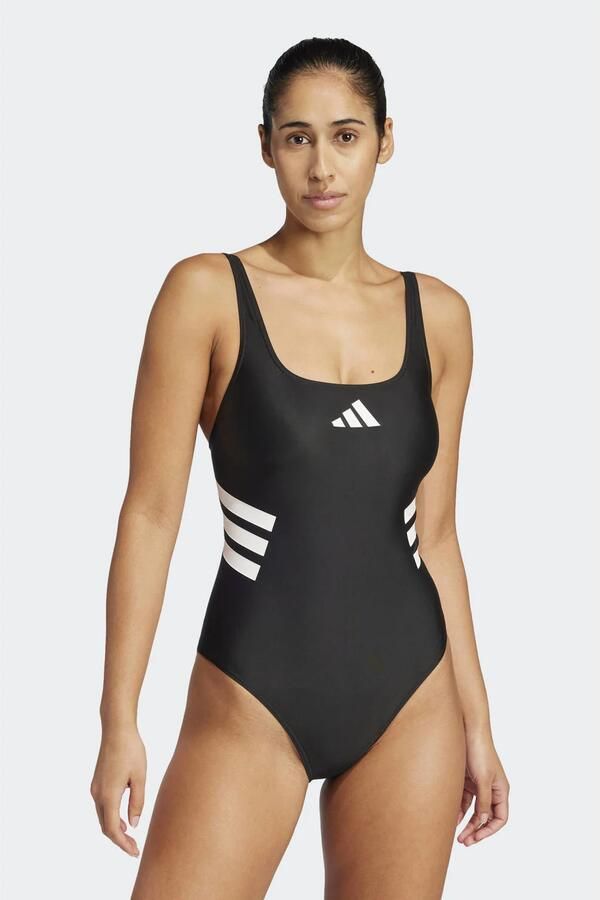 Adidas 3-Stripes U-Back Badpak Zwart- Dames Zwart - Foto 2