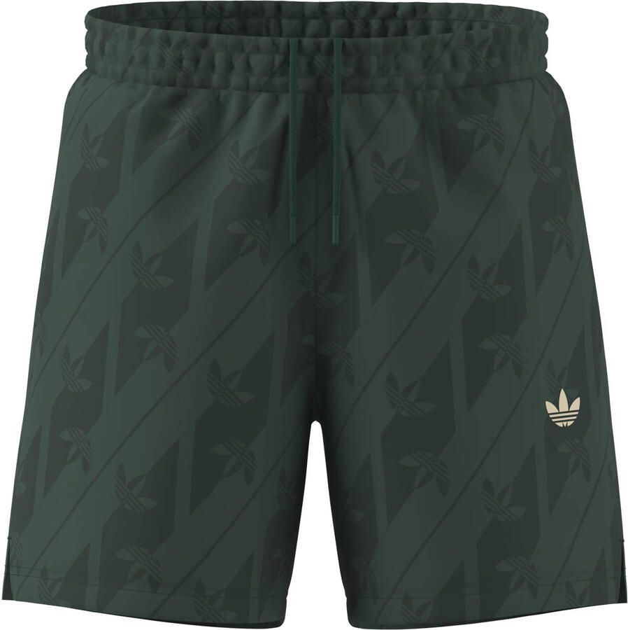 Adidas zwemshort met logo donkergroen