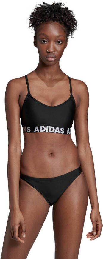 adidas Performance bikini met merknaam zwart