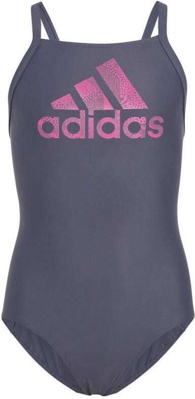 Adidas Performance Infinitex sportbadpak donkerblauw roze