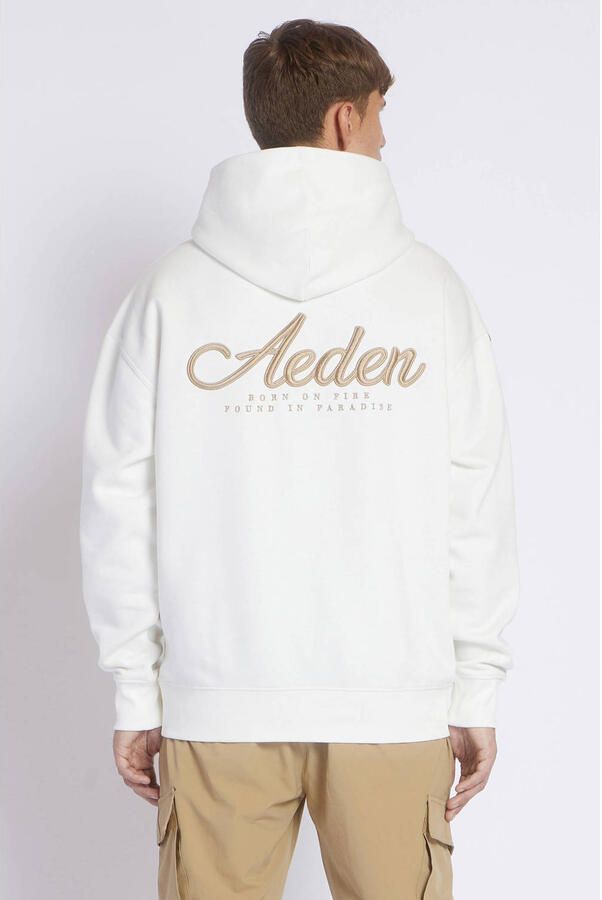 Aeden hoodie met backprint wit - Foto 2