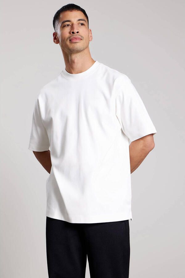 Aeden oversized T-shirt met backprint wit