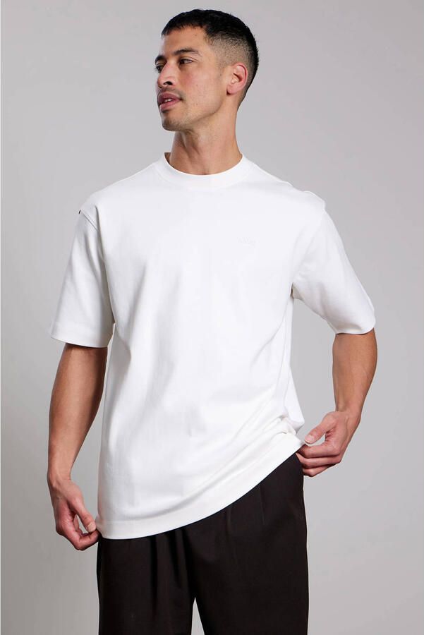 Aeden oversized T-shirt met backprint wit