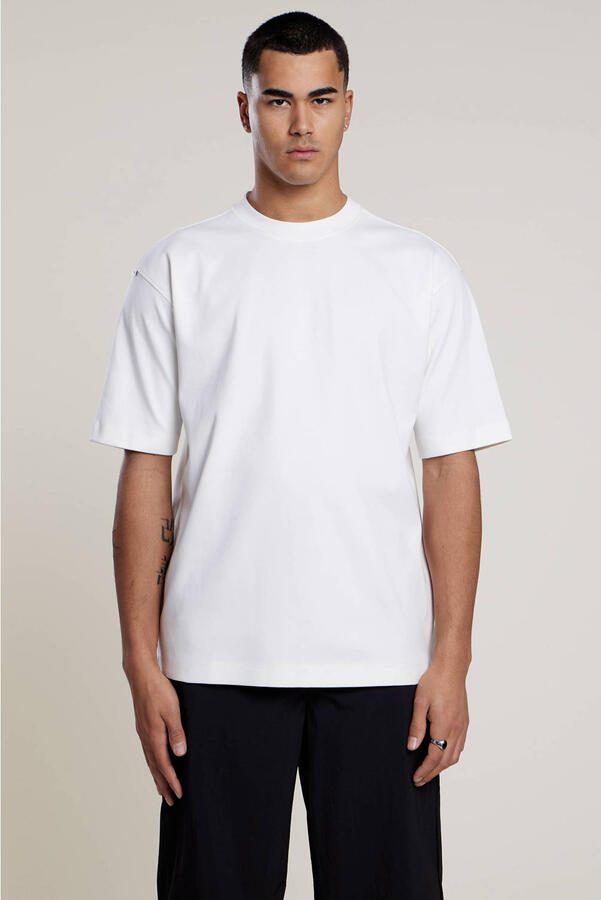 Aeden oversized T-shirt met backprint wit