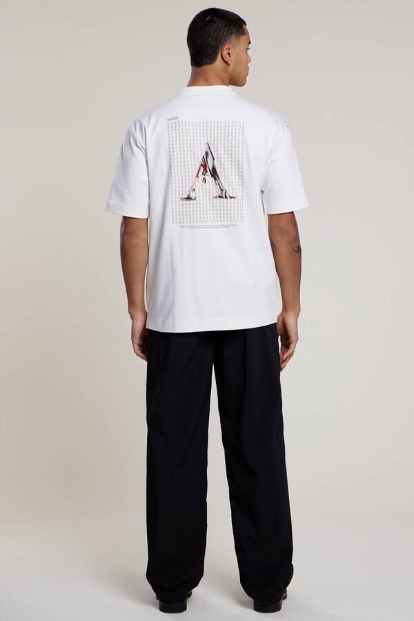 Aeden oversized T-shirt met backprint wit - Foto 2