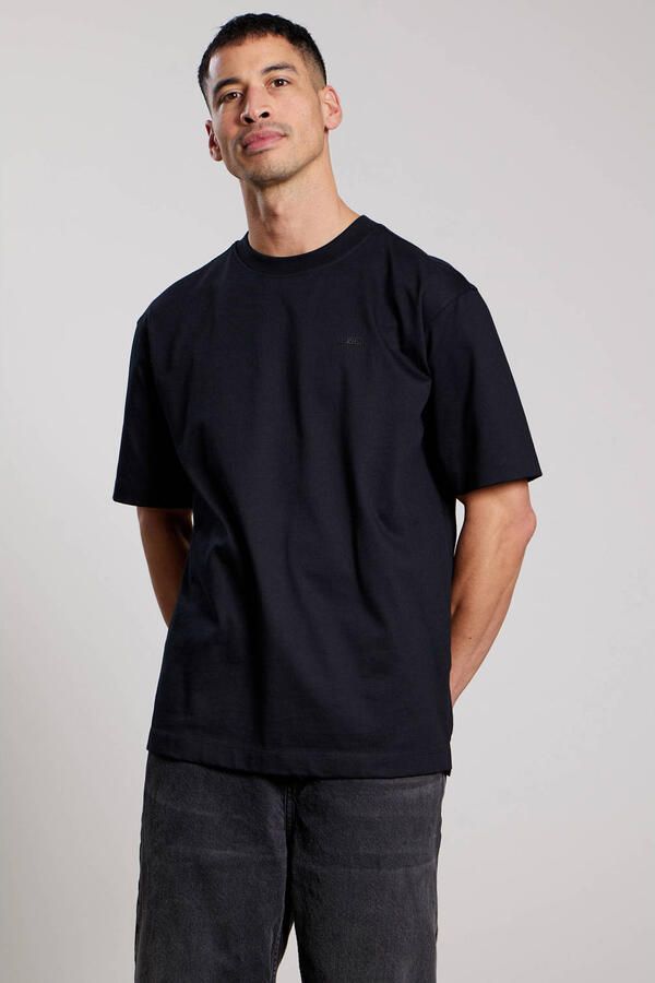 Aeden oversized T-shirt met backprint zwart
