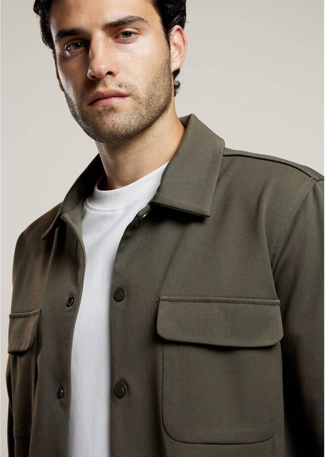 Aeden regular fit overshirt donkergroen - Foto 2