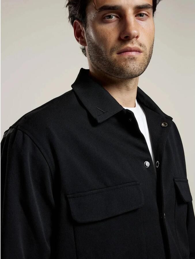 Aeden regular fit overshirt zwart - Foto 2