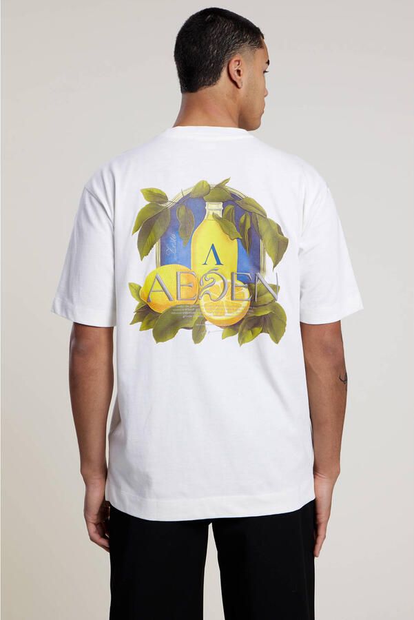 Aeden regular T-shirt met backprint wit - Foto 2