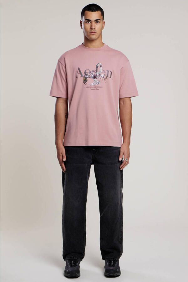 Aeden regular T-shirt roze - Foto 2