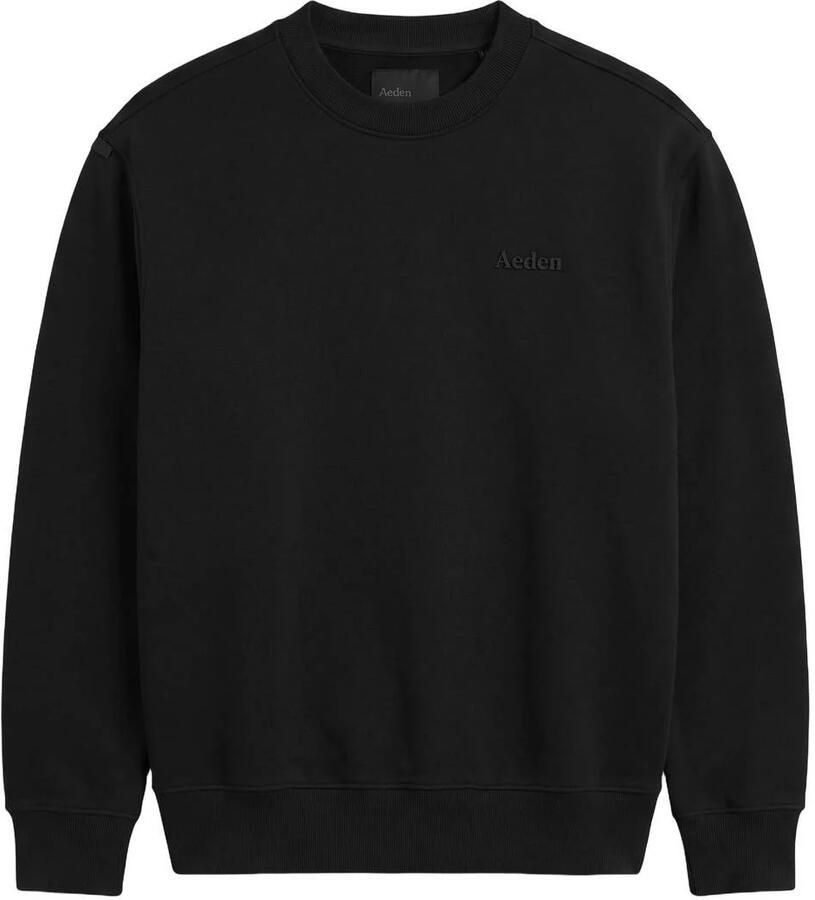 Aeden relaxed fit sweater met backprint zwart - Foto 2
