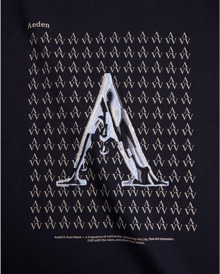 Aeden relaxed fit sweater met backprint zwart - Foto 3