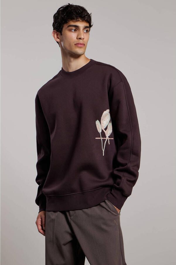 Aeden relaxed fit sweater met print ganache