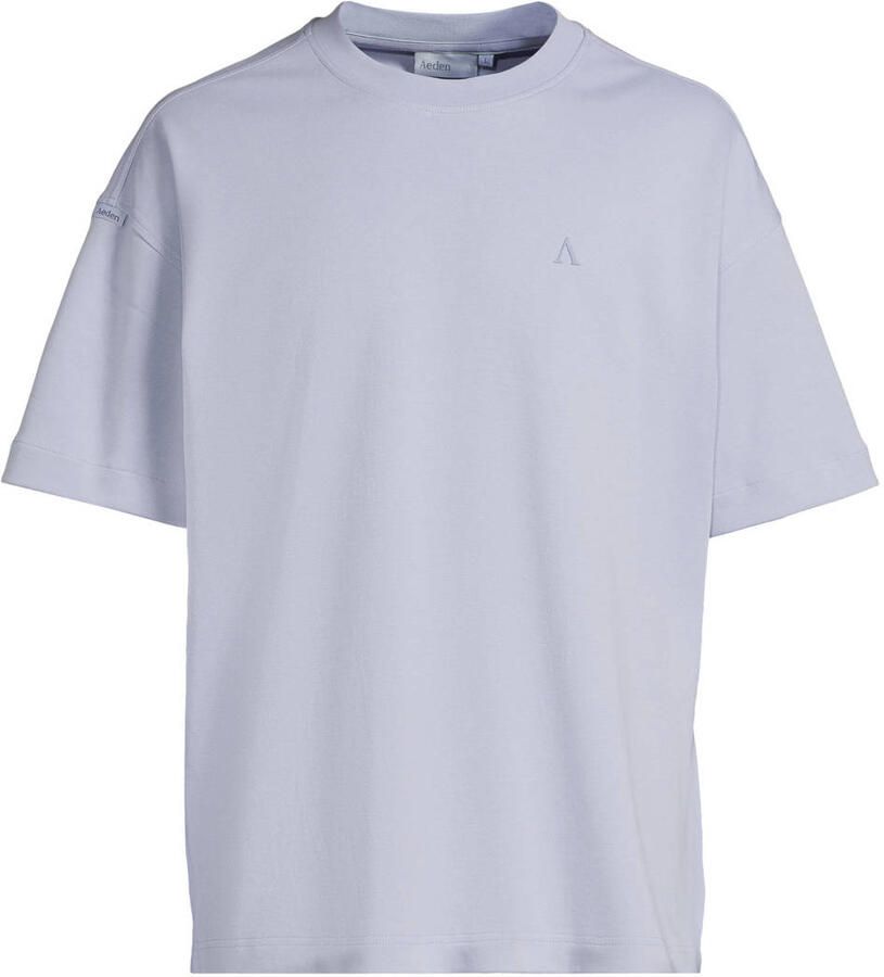 Aeden relaxed fit T-shirt met backprint blauw