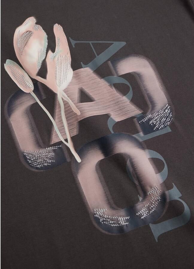 Aeden relaxed fit T-shirt met backprint grijs - Foto 3
