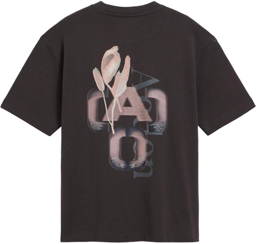 Aeden relaxed fit T-shirt met backprint grijs - Foto 2