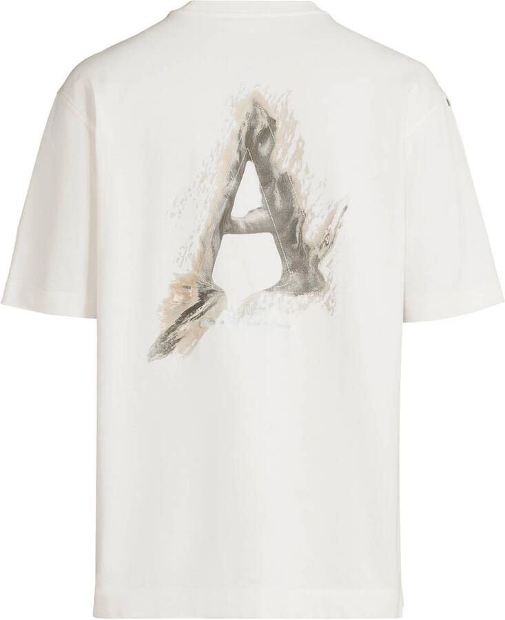 Aeden relaxed fit T-shirt met backprint offwhite