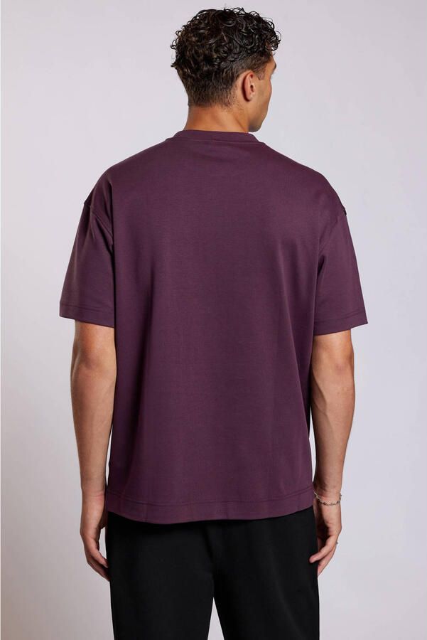 Aeden relaxed fit T-shirt met print paars - Foto 2
