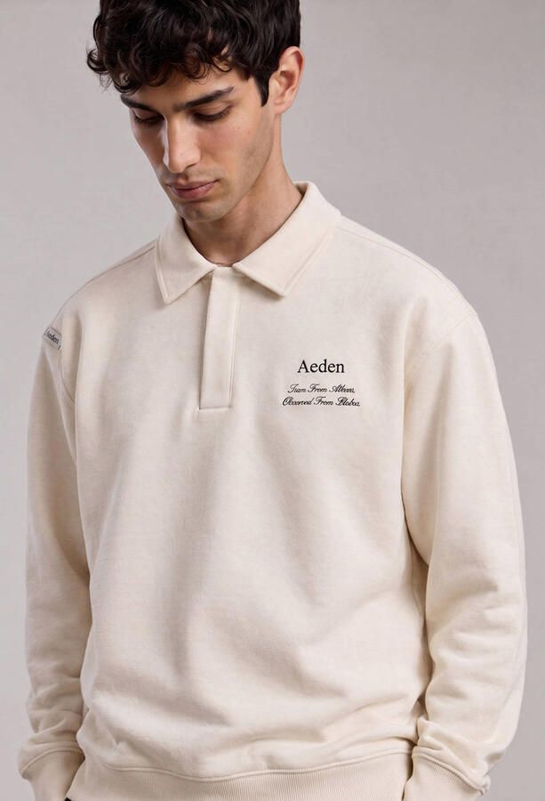 Aeden relaxed fit trui off-white - Foto 2