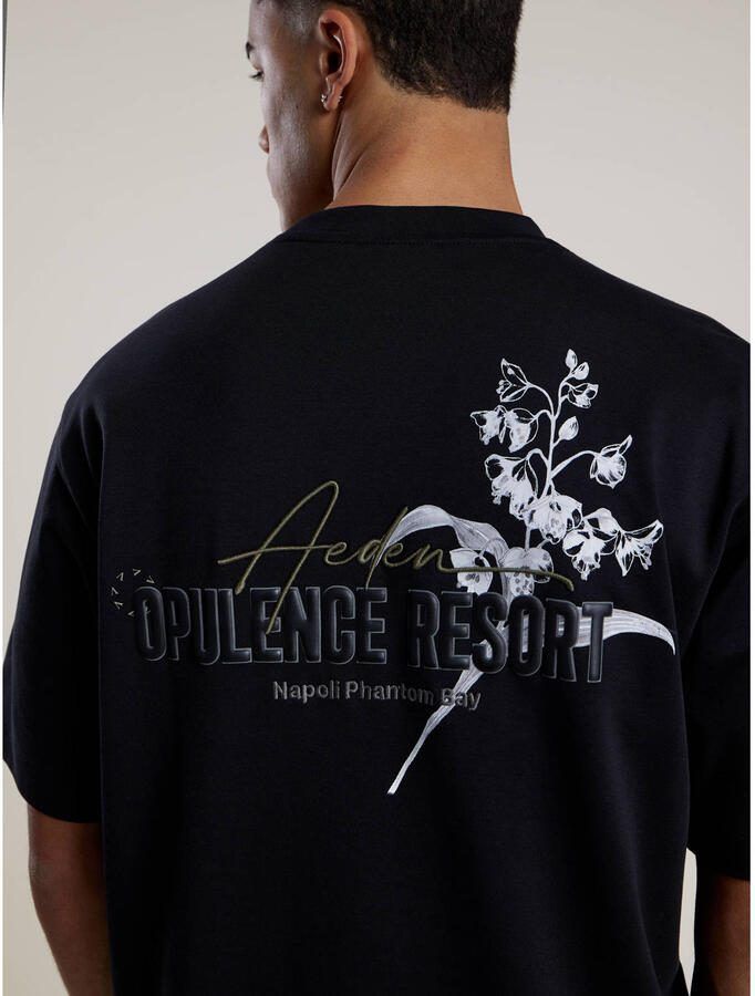 Aeden T-shirt met backprint zwart - Foto 2