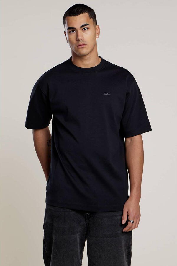 Aeden T-shirt met backprint zwart