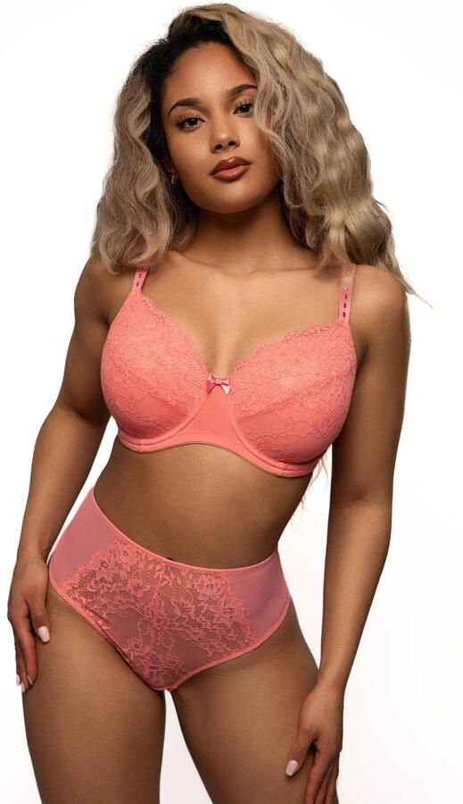 After Eden D-cup & up high waist string Lois oranje