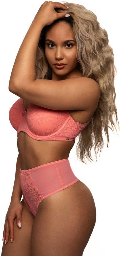 After Eden D-cup & up high waist string Lois oranje - Foto 2