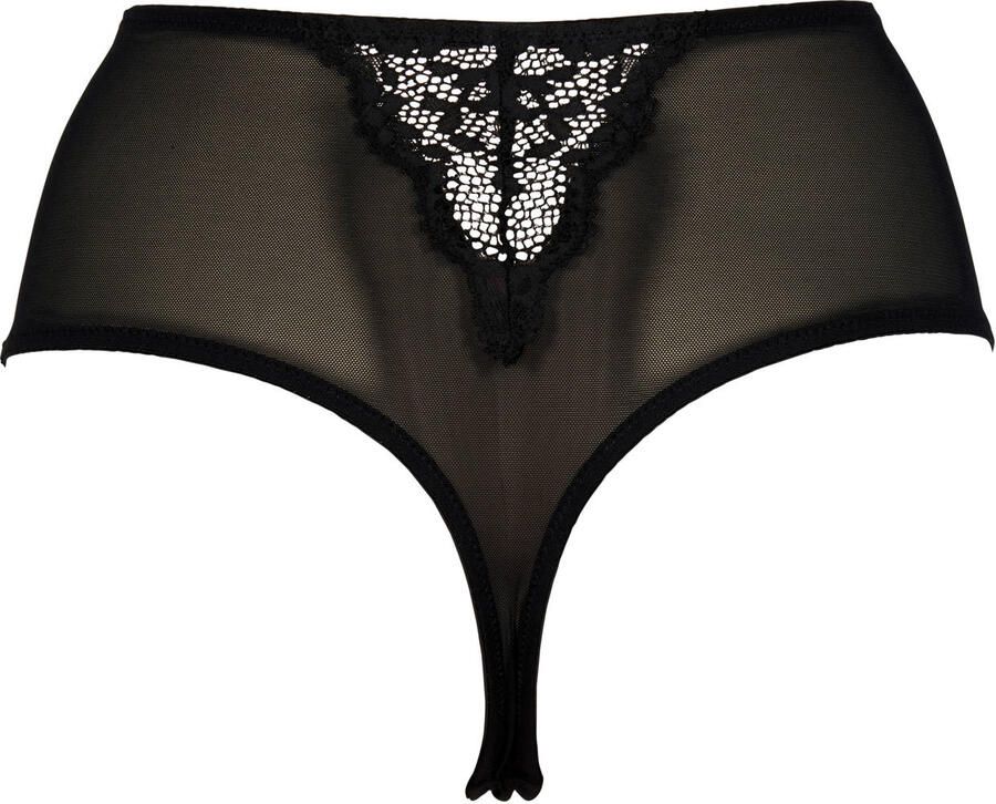 After Eden D-cup & up high waist string Nature Friendly zwart