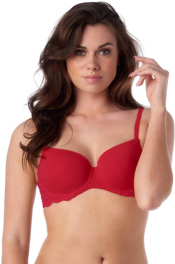 After Eden T-shirt-bh Jill met cup met beugel verstelbare bandjes met kant vrouwelijk