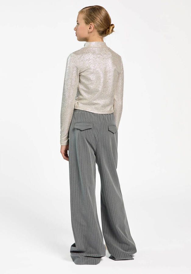 AI&KO Meisjes Broeken Esila Pinstripe Vis 350 G Grijs - Foto 3