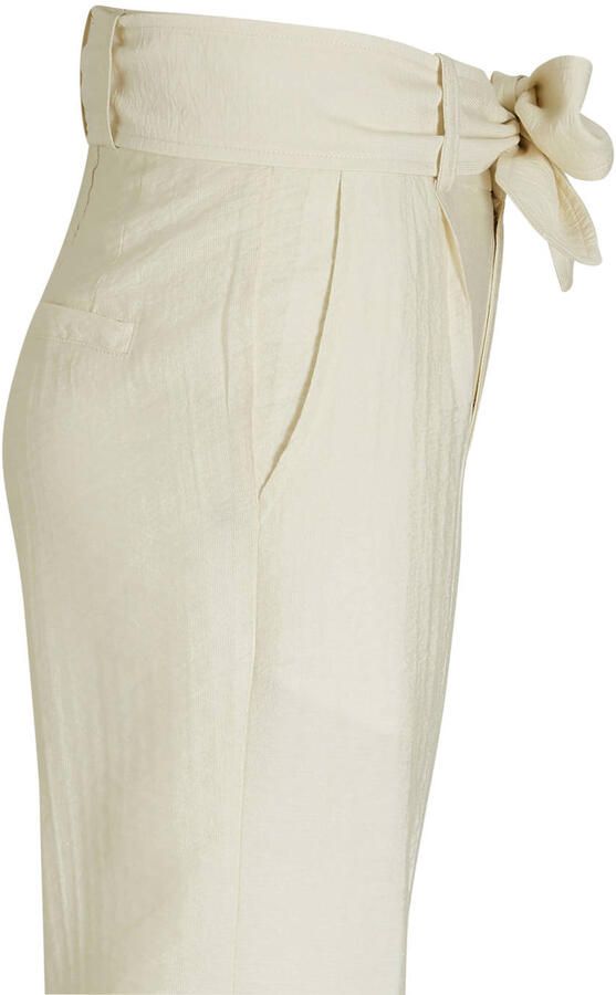AI&KO high waist straight fit broek Kira beige Meisjes Viscose Effen 176