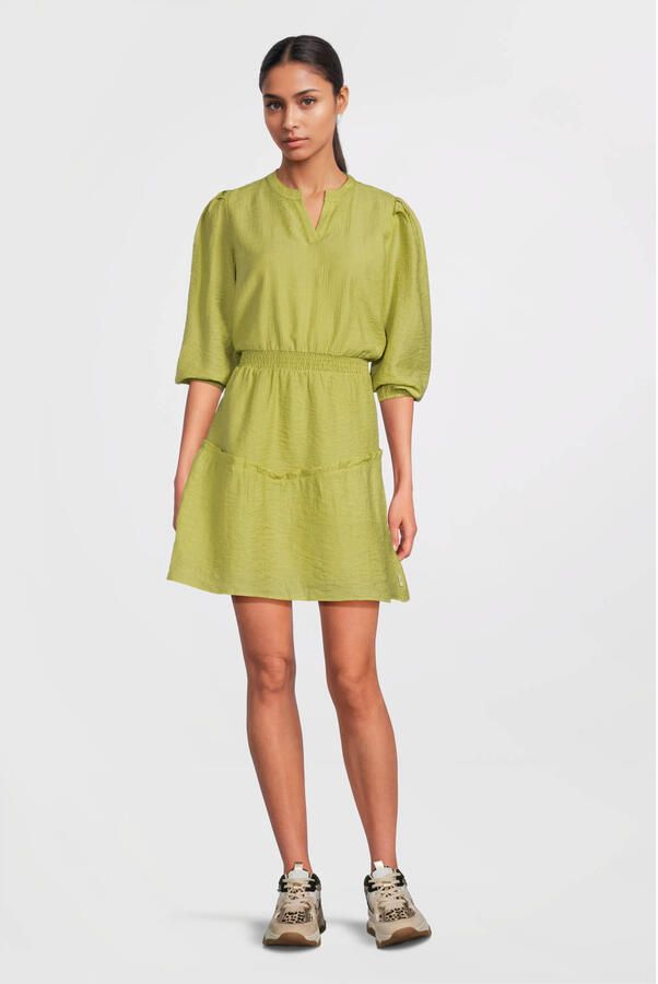 AI&KO Meisjes Jurken Arielle Crinkle Vis 529 G Olijf - Foto 4