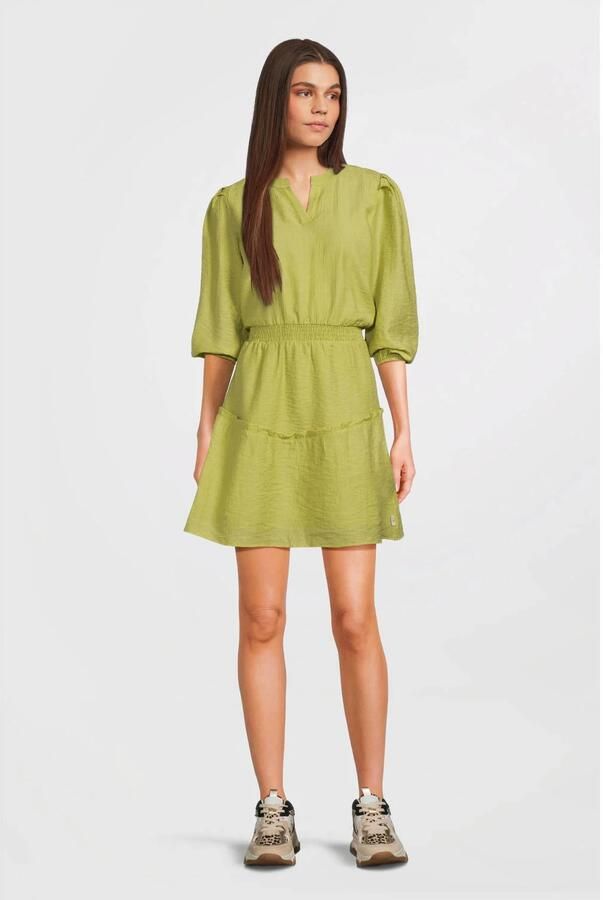 AI&KO Meisjes Jurken Arielle Crinkle Vis 529 G Olijf - Foto 3