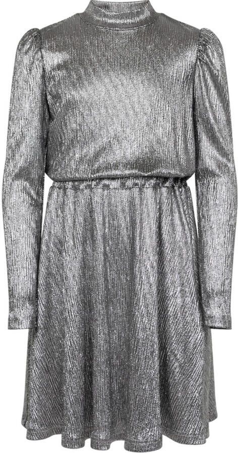 AI&KO Meisjes Jurken Nimra Plisse Pes 165 G Zilver