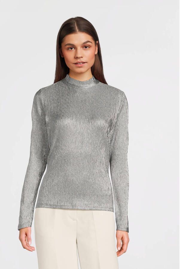 AI&KO Meisjes Tops & T-shirts Zera Plisse Pes 165 G Zilver - Foto 2