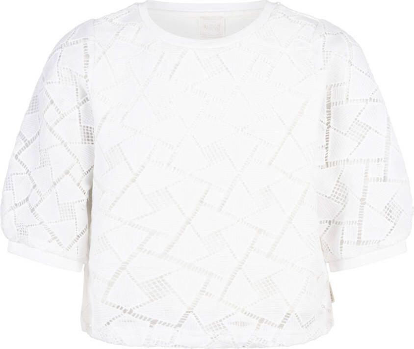 AI&KO Meisjes Tops & T-shirts Lianna Pes 519 G Gebroken Wit - Foto 3